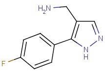 1-[5-(4-fluorophenyl)-1H-pyrazol-4-yl]methanamine