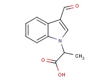 2-(3-formyl-1H-indol-1-yl)propanoic acid 2-(3-formyl-1H-indol-1-yl)propanoic acid