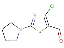 4-chloro-2-pyrrolidin-1-yl-1,3-thiazole-5-carbaldehyde 4-chloro-2-pyrrolidin-1-yl-1,3-thiazole-5-carbaldehyde