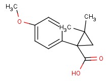 1-(4-methoxyphenyl)-2,2-dimethylcyclopropanecarboxylic acid 1-(4-methoxyphenyl)-2,2-dimethylcyclopropanecarboxylic acid