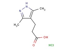 3-(3,5-dimethyl-1H-pyrazol-4-yl)propanoic acid hydrochloride 3-(3,5-dimethyl-1H-pyrazol-4-yl)propanoic acid hydrochloride
