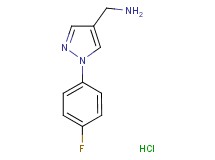 {[1-(4-fluorophenyl)-1H-pyrazol-4-yl]methyl}amine hydrochloride
