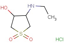 4-(ethylamino)tetrahydro-3-thiopheneol 1,1-dioxide hydrochloride 4-(ethylamino)tetrahydro-3-thiopheneol 1,1-dioxide hydrochloride