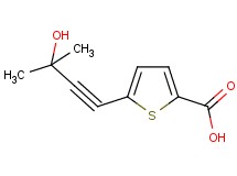 5-(3-hydroxy-3-methyl-1-butyn-1-yl)-2-thiophenecarboxylic acid 5-(3-hydroxy-3-methyl-1-butyn-1-yl)-2-thiophenecarboxylic acid