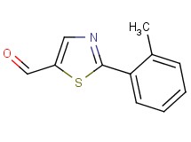 2-(2-methylphenyl)-1,3-thiazole-5-carbaldehyde 2-(2-methylphenyl)-1,3-thiazole-5-carbaldehyde