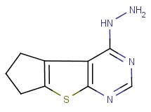 4-hydrazino-6,7-dihydro-5H-cyclopenta[4,5]thieno[2,3-d]pyrimidine