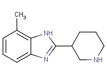 7-methyl-2-piperidin-3-yl-1H-benzimidazole 7-methyl-2-piperidin-3-yl-1H-benzimidazole