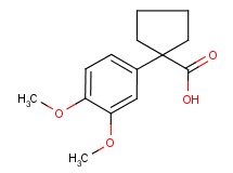 1-(3,4-dimethoxyphenyl)cyclopentanecarboxylic acid 1-(3,4-dimethoxyphenyl)cyclopentanecarboxylic acid