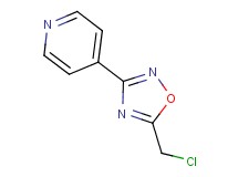 4-[5-(chloromethyl)-1,2,4-oxadiazol-3-yl]pyridine