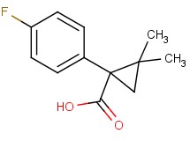1-(4-fluorophenyl)-2,2-dimethylcyclopropanecarboxylic acid 1-(4-fluorophenyl)-2,2-dimethylcyclopropanecarboxylic acid