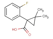 1-(2-fluorophenyl)-2,2-dimethylcyclopropanecarboxylic acid 1-(2-fluorophenyl)-2,2-dimethylcyclopropanecarboxylic acid