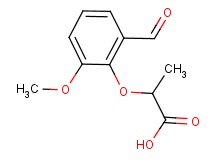 2-(2-formyl-6-methoxyphenoxy)propanoic acid 2-(2-formyl-6-methoxyphenoxy)propanoic acid