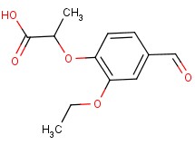 2-(2-ethoxy-4-formylphenoxy)propanoic acid 2-(2-ethoxy-4-formylphenoxy)propanoic acid