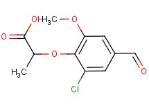 2-(2-chloro-4-formyl-6-methoxyphenoxy)propanoic acid 2-(2-chloro-4-formyl-6-methoxyphenoxy)propanoic acid