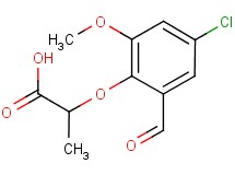 2-(4-chloro-2-formyl-6-methoxyphenoxy)propanoic acid 2-(4-chloro-2-formyl-6-methoxyphenoxy)propanoic acid