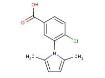 4-chloro-3-(2,5-dimethyl-1H-pyrrol-1-yl)benzoic acid 4-chloro-3-(2,5-dimethyl-1H-pyrrol-1-yl)benzoic acid