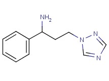 1-phenyl-3-(1H-1,2,4-triazol-1-yl)propan-1-amine 1-phenyl-3-(1H-1,2,4-triazol-1-yl)propan-1-amine
