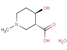 rac-(3R,4R)-4-hydroxy-1-methyl-3-piperidinecarboxylic acid hydrate rac-(3R,4R)-4-hydroxy-1-methyl-3-piperidinecarboxylic acid hydrate