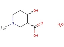 cis-4-hydroxy-1-methylpiperidine-3-carboxylic acid hydrate cis-4-hydroxy-1-methylpiperidine-3-carboxylic acid hydrate