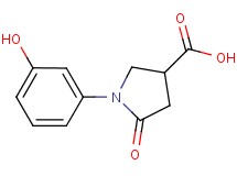 1-(3-hydroxyphenyl)-5-oxopyrrolidine-3-carboxylic acid 1-(3-hydroxyphenyl)-5-oxopyrrolidine-3-carboxylic acid
