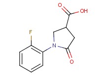 1-(2-fluorophenyl)-5-oxopyrrolidine-3-carboxylic acid 1-(2-fluorophenyl)-5-oxopyrrolidine-3-carboxylic acid