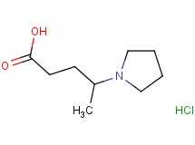 4-(1-pyrrolidinyl)pentanoic acid hydrochloride 4-(1-pyrrolidinyl)pentanoic acid hydrochloride