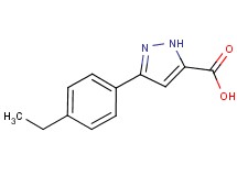 3-(4-ethylphenyl)-1H-pyrazole-5-carboxylic acid 3-(4-ethylphenyl)-1H-pyrazole-5-carboxylic acid