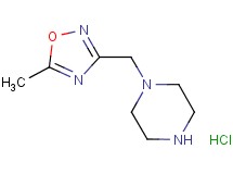1-[(5-methyl-1,2,4-oxadiazol-3-yl)methyl]piperazine hydrochloride