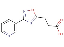 3-(3-pyridin-3-yl-1,2,4-oxadiazol-5-yl)propanoic acid 3-(3-pyridin-3-yl-1,2,4-oxadiazol-5-yl)propanoic acid