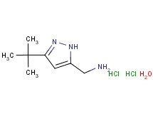 [(3-tert-butyl-1H-pyrazol-5-yl)methyl]amine dihydrochloride hydrate