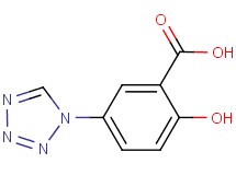 2-hydroxy-5-(1H-tetrazol-1-yl)benzoic acid 2-hydroxy-5-(1H-tetrazol-1-yl)benzoic acid