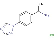 {1-[4-(1H-1,2,4-triazol-1-yl)phenyl]ethyl}amine hydrochloride