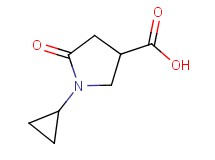 1-cyclopropyl-5-oxopyrrolidine-3-carboxylic acid 1-cyclopropyl-5-oxopyrrolidine-3-carboxylic acid