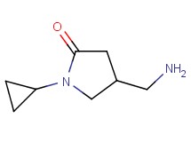 4-(aminomethyl)-1-cyclopropylpyrrolidin-2-one 4-(aminomethyl)-1-cyclopropylpyrrolidin-2-one