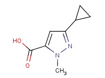 3-cyclopropyl-1-methyl-1H-pyrazole-5-carboxylic acid 3-cyclopropyl-1-methyl-1H-pyrazole-5-carboxylic acid