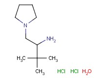 [2,2-dimethyl-1-(1-pyrrolidinylmethyl)propyl]amine dihydrochloride hydrate