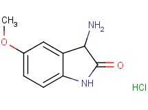 3-amino-5-methoxy-1,3-dihydro-2H-indol-2-one hydrochloride 3-amino-5-methoxy-1,3-dihydro-2H-indol-2-one hydrochloride