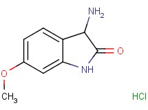 3-amino-6-methoxy-1,3-dihydro-2H-indol-2-one hydrochloride 3-amino-6-methoxy-1,3-dihydro-2H-indol-2-one hydrochloride