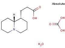 3-[(1S,9aR)-octahydro-2H-quinolizin-1-yl]propanoic acid - carbonic acid (1:1) hydrate