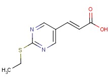 (2E)-3-[2-(ethylthio)pyrimidin-5-yl]acrylic acid