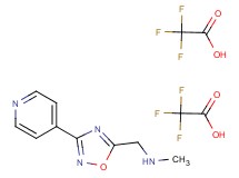 N-methyl-1-[3-(4-pyridinyl)-1,2,4-oxadiazol-5-yl]methanamine bis(trifluoroacetate)