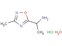 [1-(3-methyl-1,2,4-oxadiazol-5-yl)ethyl]amine hydrochloride hydrate