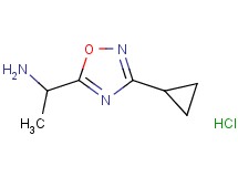 [1-(3-cyclopropyl-1,2,4-oxadiazol-5-yl)ethyl]amine hydrochloride