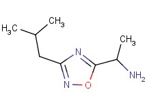 1-(3-isobutyl-1,2,4-oxadiazol-5-yl)ethanamine 1-(3-isobutyl-1,2,4-oxadiazol-5-yl)ethanamine