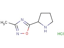 3-methyl-5-(2-pyrrolidinyl)-1,2,4-oxadiazole hydrochloride