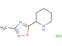 2-(3-methyl-1,2,4-oxadiazol-5-yl)piperidine hydrochloride