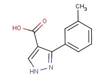 3-(3-methylphenyl)-1H-pyrazole-4-carboxylic acid 3-(3-methylphenyl)-1H-pyrazole-4-carboxylic acid