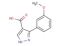 3-(3-methoxyphenyl)-1H-pyrazole-4-carboxylic acid 3-(3-methoxyphenyl)-1H-pyrazole-4-carboxylic acid