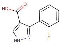 3-(2-fluorophenyl)-1H-pyrazole-4-carboxylic acid 3-(2-fluorophenyl)-1H-pyrazole-4-carboxylic acid