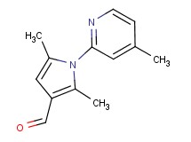 2,5-dimethyl-1-(4-methylpyridin-2-yl)-1H-pyrrole-3-carbaldehyde 2,5-dimethyl-1-(4-methylpyridin-2-yl)-1H-pyrrole-3-carbaldehyde
